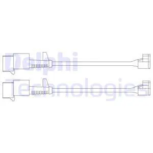Warning Contact, brake pad wear (LZ0227)