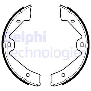 Brake Shoe Set, parking brake (LS2070)