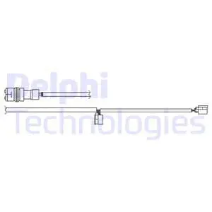 Warning Contact, brake pad wear (LZ0267)