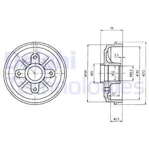 Brake Drum (BF359)