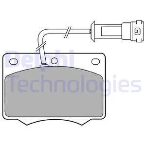Brake Pad Set, disc brake (LP238)
