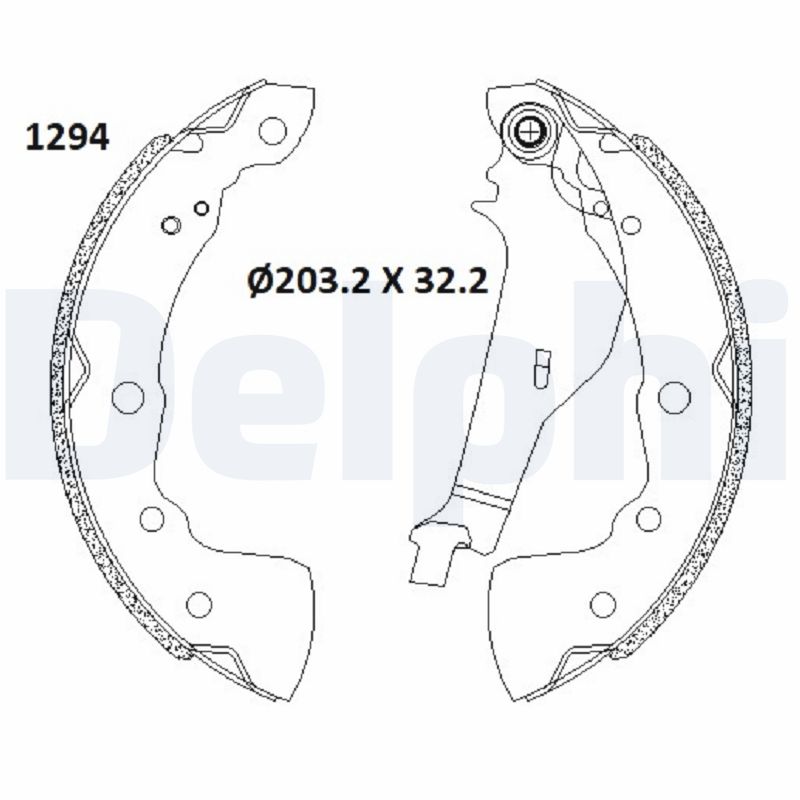 Brake Shoe Set (LS2181)