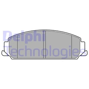 Brake Pad Set, disc brake (LP3445)
