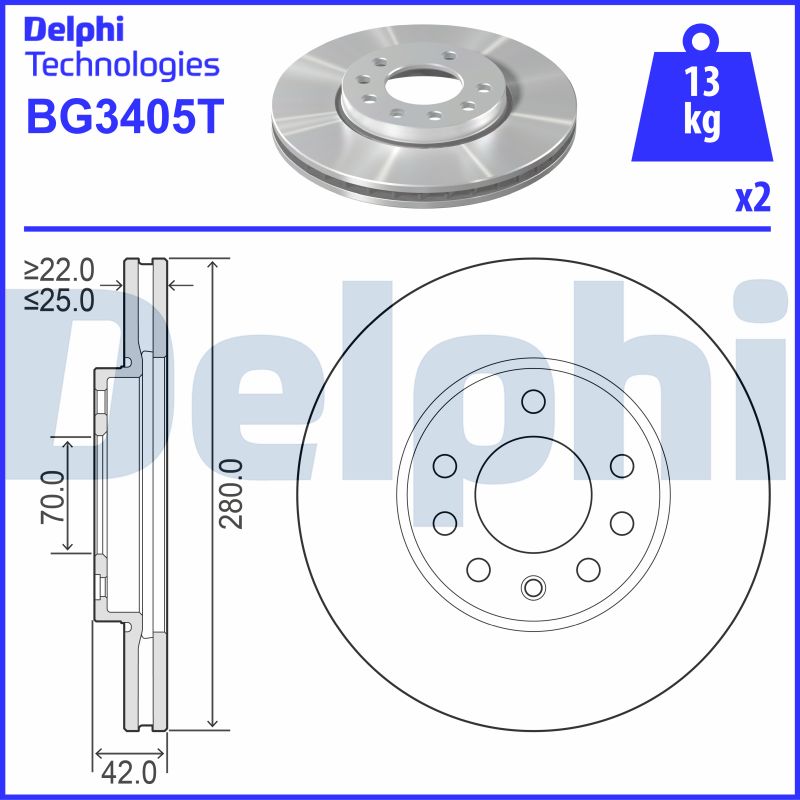 Brake Disc (BG3405T)