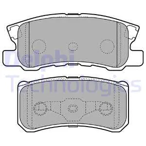 Brake Pad Set, disc brake (LP2483)