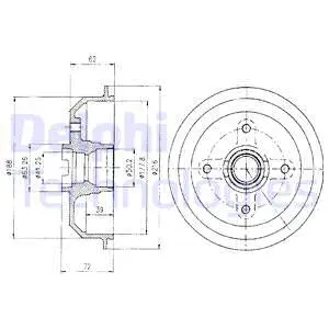 Brake Drum (BF107)