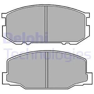 Brake Pad Set, disc brake (LP456)