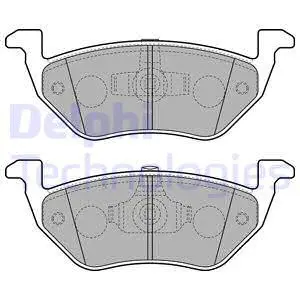 Brake Pad Set, disc brake (LP2158)