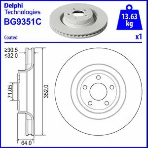 Brake Disc (BG9351C)