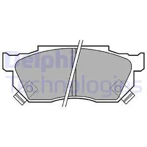 Brake Pad Set, disc brake (LP445)