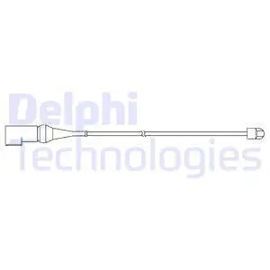 Warning Contact, brake pad wear (LZ0277)