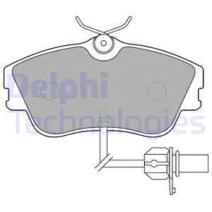 Brake Pad Set, disc brake (LP1542)