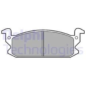 Brake Pad Set, disc brake (LP399)
