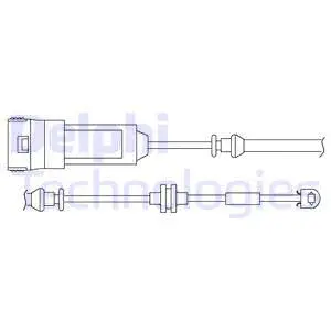 Warning Contact, brake pad wear (LZ0166)