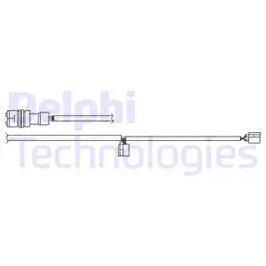 Warning Contact, brake pad wear (LZ0262)