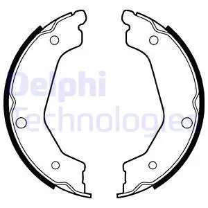 Brake Shoe Set, parking brake (LS2043)