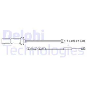 Warning Contact, brake pad wear (LZ0247)