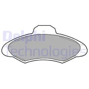 Brake Pad Set, disc brake (LP673)