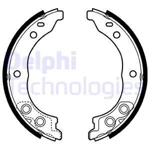 Brake Shoe Set, parking brake (LS1962)