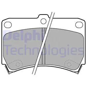 Brake Pad Set, disc brake (LP743)
