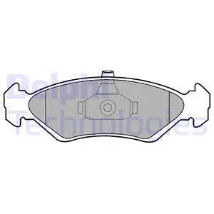 Brake Pad Set, disc brake (LP1603)