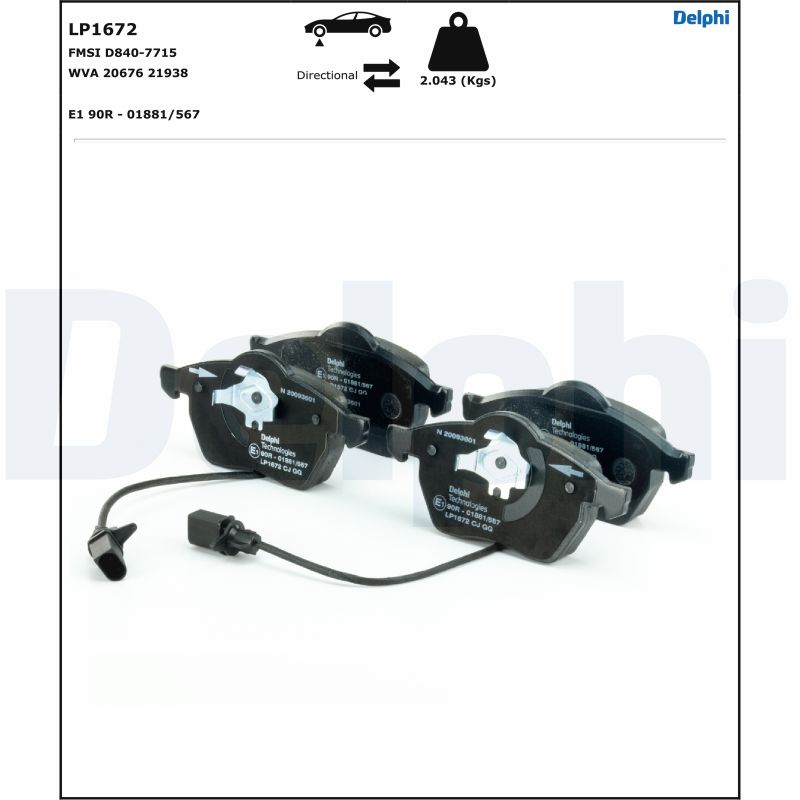 Brake Pad Set, disc brake