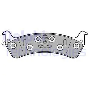 Brake Pad Set, disc brake (LP1184)