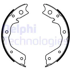 Brake Shoe Set, parking brake (LS1928)