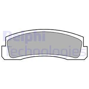 Brake Pad Set, disc brake (LP189)