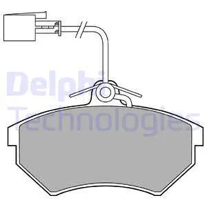 Brake Pad Set, disc brake (LP1412)