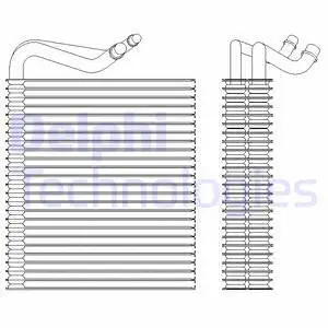 Evaporator, air conditioning (TSP0525202)
