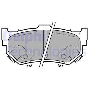 Brake Pad Set, disc brake (LP404)