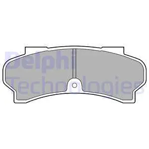 Brake Pad Set, disc brake (LP588)
