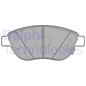 Brake Pad Set, disc brake (LP2476)