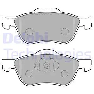 Brake Pad Set, disc brake (LP1830)