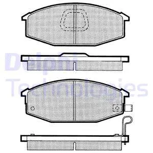 Brake Pad Set, disc brake (LP545)