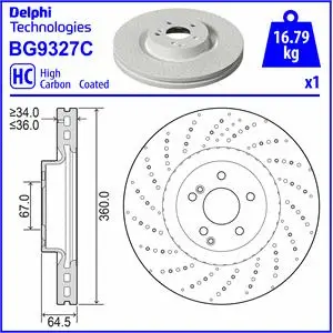 Brake Disc (BG9327C)