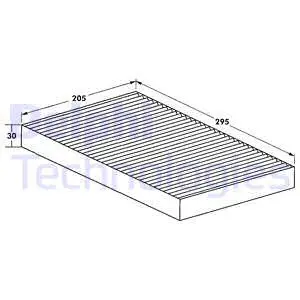 Filter, cabin air (TSP0325067)
