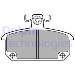 Brake Pad Set, disc brake (LP168)