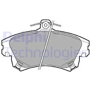 Brake Pad Set, disc brake (LP1398)