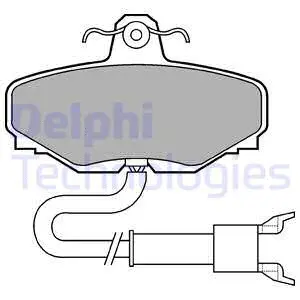 Brake Pad Set, disc brake (LP601)