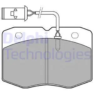 Brake Pad Set, disc brake (LP970)