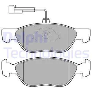 Brake Pad Set, disc brake (LP1586)
