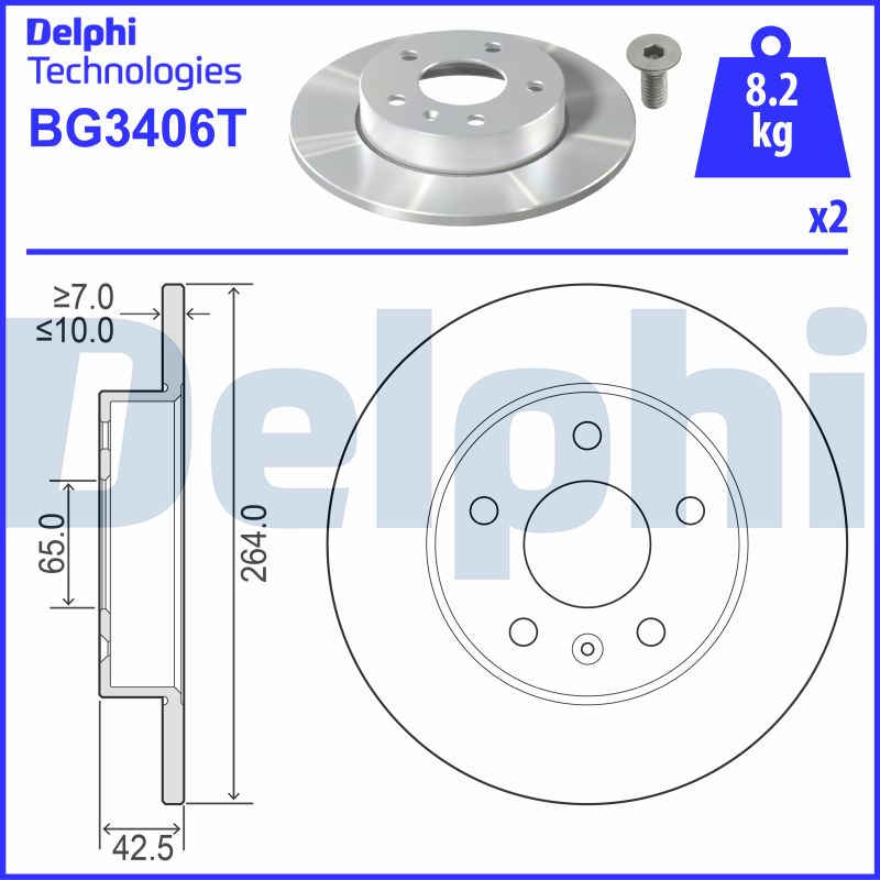 Brake Disc (BG3406T)
