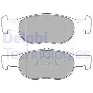 Brake Pad Set, disc brake (LP1474)