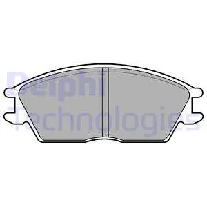 Brake Pad Set, disc brake (LP593)