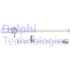 Warning Contact, brake pad wear (LZ0305)