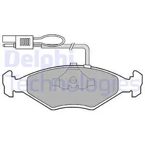 Brake Pad Set, disc brake (LP604)