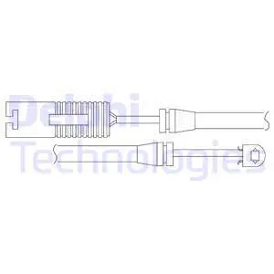 Warning Contact, brake pad wear (LZ0139)