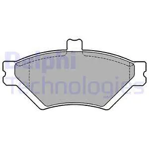 Brake Pad Set, disc brake (LP1188)